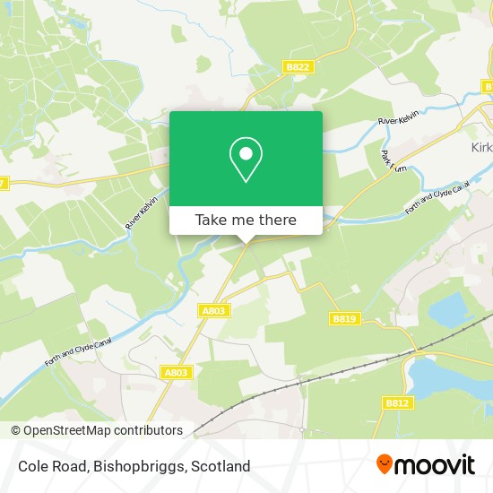 Cole Road, Bishopbriggs map