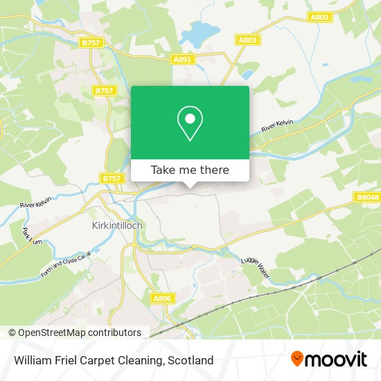 William Friel Carpet Cleaning map