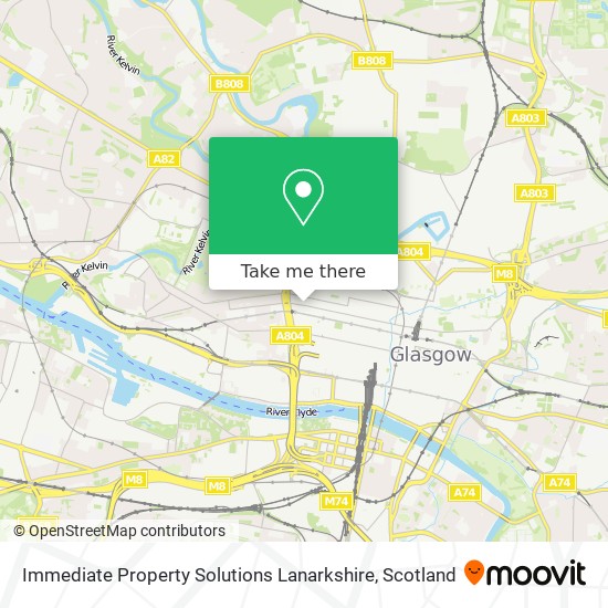 Immediate Property Solutions Lanarkshire map