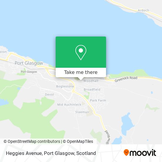 Heggies Avenue, Port Glasgow map