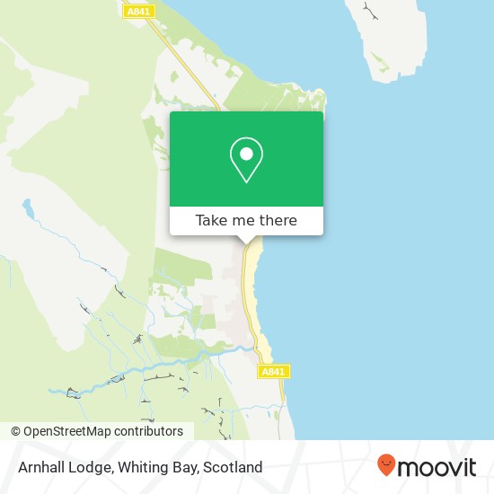 Arnhall Lodge, Whiting Bay map
