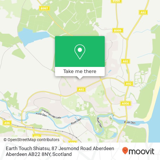 Earth Touch Shiatsu, 87 Jesmond Road Aberdeen Aberdeen AB22 8NY map