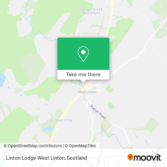 Linton Lodge West Linton map