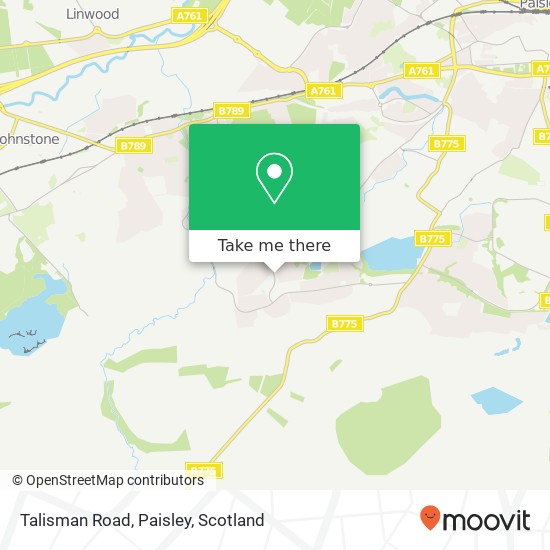 Talisman Road, Paisley map