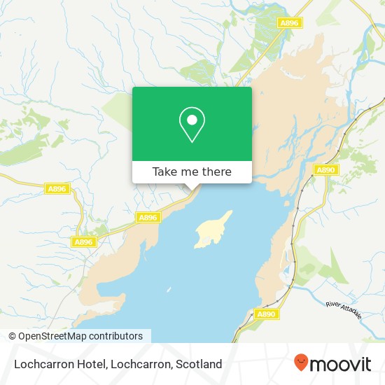 Lochcarron Hotel, Lochcarron map