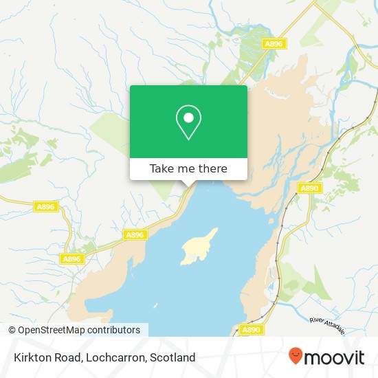 Kirkton Road, Lochcarron map