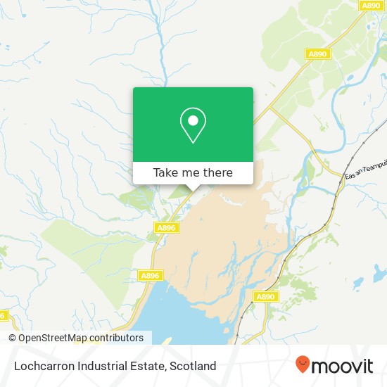 Lochcarron Industrial Estate map