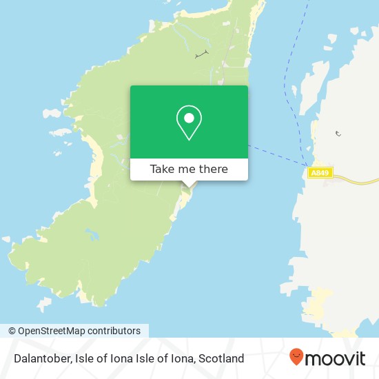 Dalantober, Isle of Iona Isle of Iona map