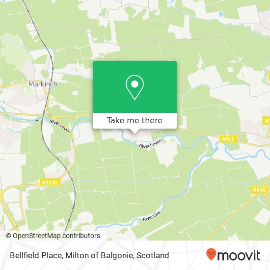 Bellfield Place, Milton of Balgonie map