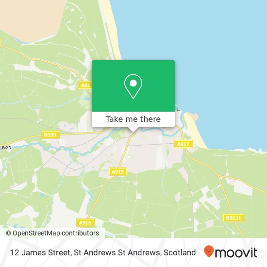 12 James Street, St Andrews St Andrews map