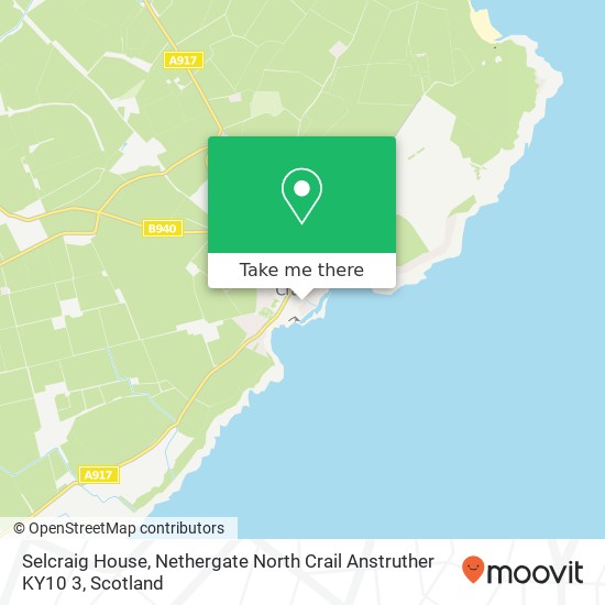 Selcraig House, Nethergate North Crail Anstruther KY10 3 map