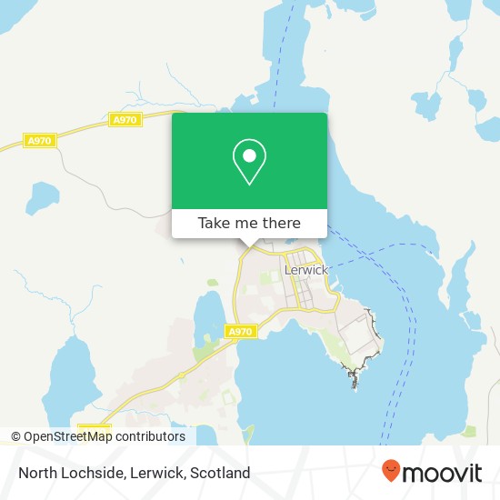 North Lochside, Lerwick map