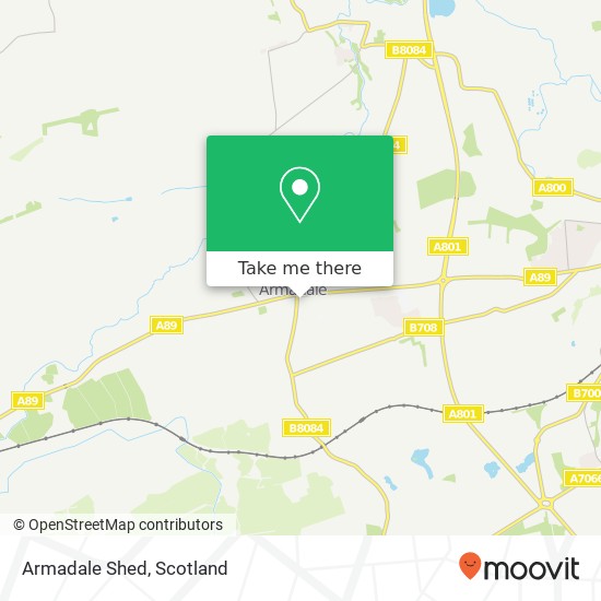 Armadale Shed map