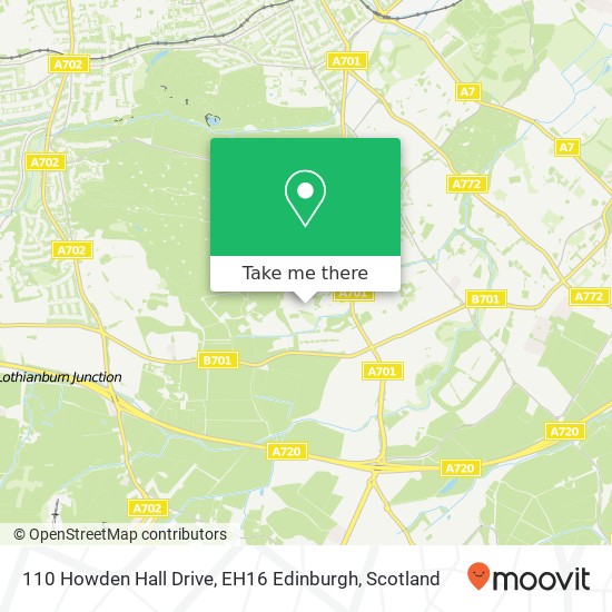 110 Howden Hall Drive, EH16 Edinburgh map