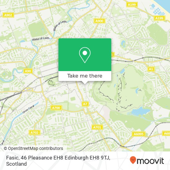Fasic, 46 Pleasance EH8 Edinburgh EH8 9TJ map