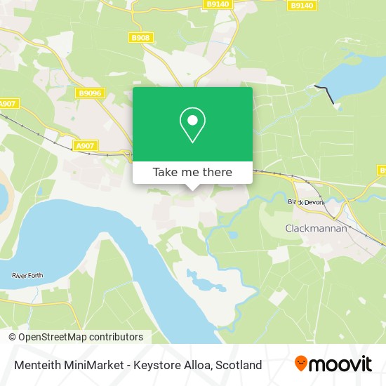 Menteith MiniMarket - Keystore Alloa map