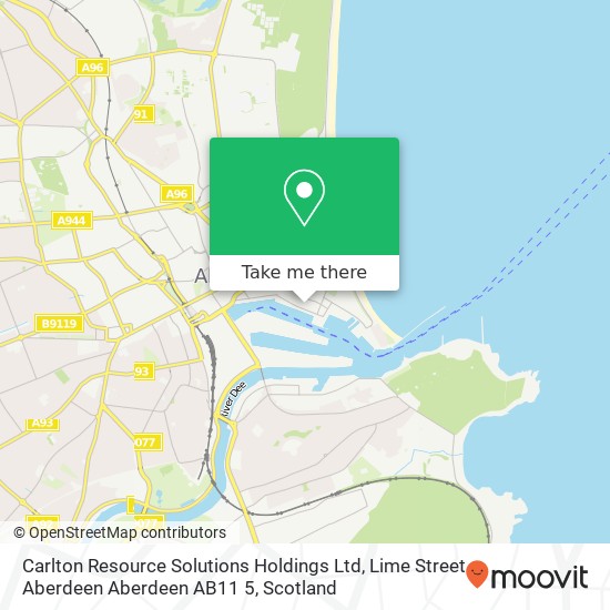 Carlton Resource Solutions Holdings Ltd, Lime Street Aberdeen Aberdeen AB11 5 map