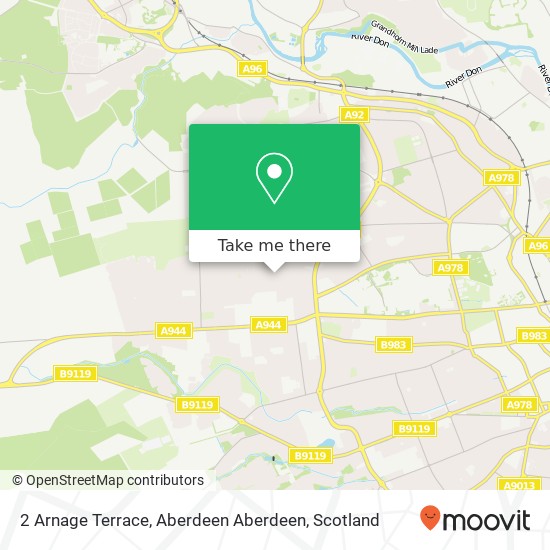 2 Arnage Terrace, Aberdeen Aberdeen map