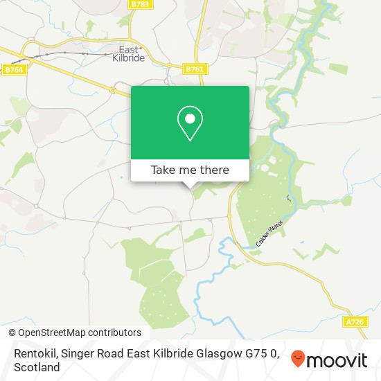 Rentokil, Singer Road East Kilbride Glasgow G75 0 map