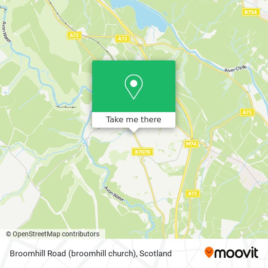 Broomhill Road (broomhill church) map