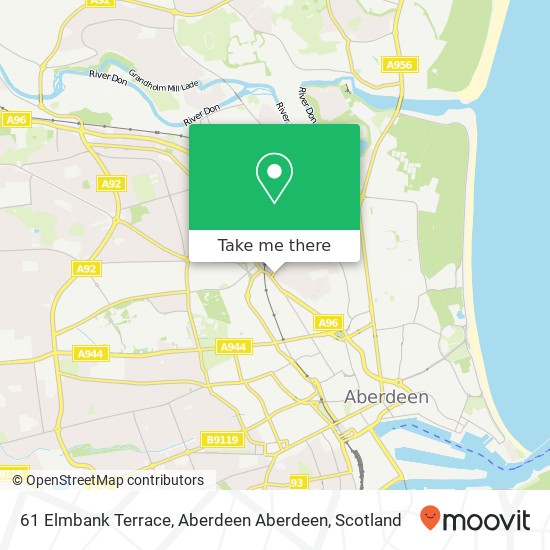61 Elmbank Terrace, Aberdeen Aberdeen map
