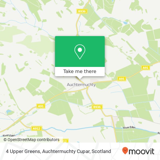 4 Upper Greens, Auchtermuchty Cupar map