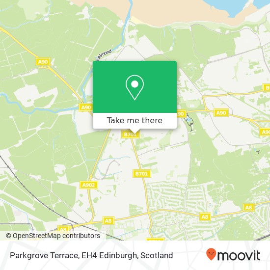 Parkgrove Terrace, EH4 Edinburgh map