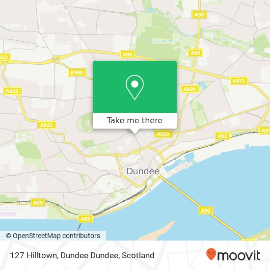 127 Hilltown, Dundee Dundee map