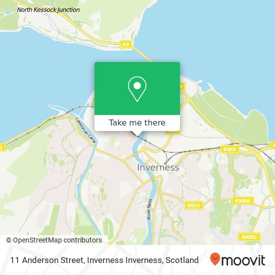 11 Anderson Street, Inverness Inverness map