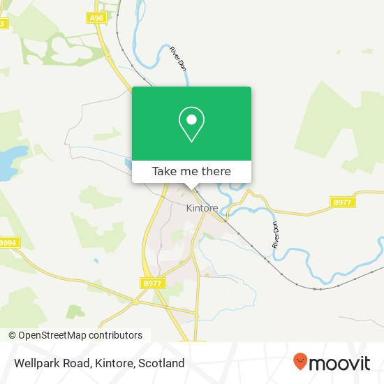 Wellpark Road, Kintore map