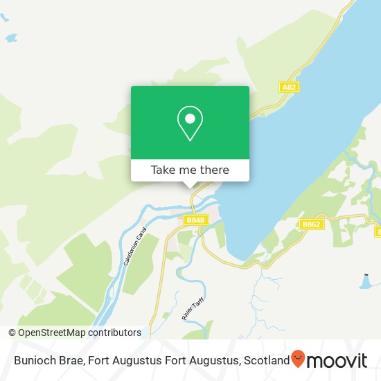 Bunioch Brae, Fort Augustus Fort Augustus map