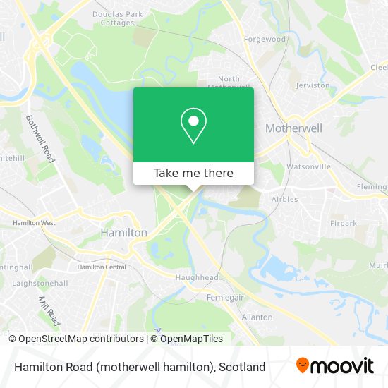 Hamilton Road (motherwell hamilton) map