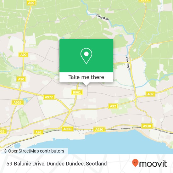 59 Balunie Drive, Dundee Dundee map