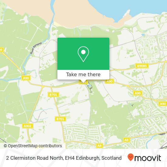 2 Clermiston Road North, EH4 Edinburgh map