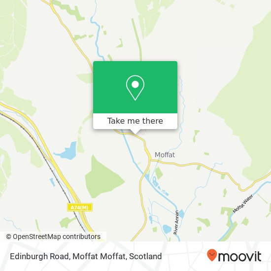 Edinburgh Road, Moffat Moffat map