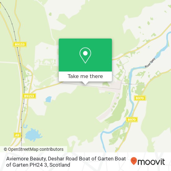 Aviemore Beauty, Deshar Road Boat of Garten Boat of Garten PH24 3 map