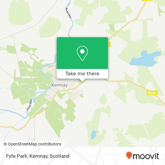 Fyfe Park, Kemnay map