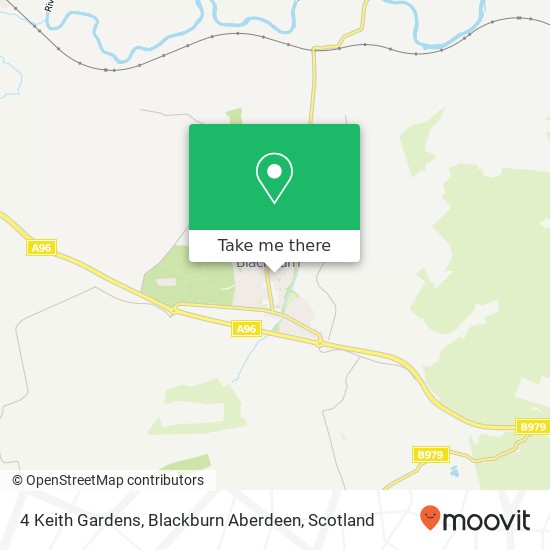 4 Keith Gardens, Blackburn Aberdeen map