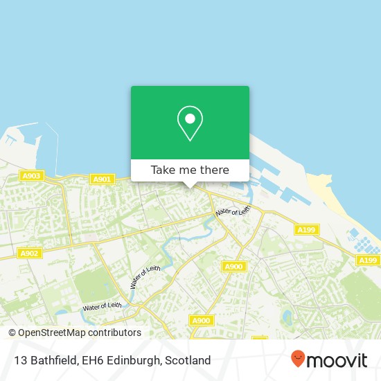 13 Bathfield, EH6 Edinburgh map