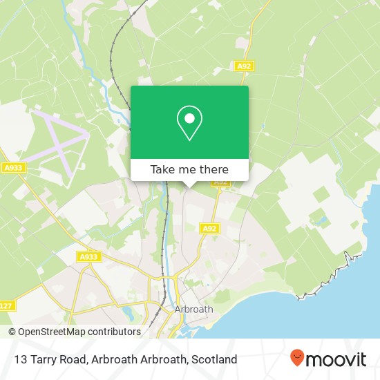 13 Tarry Road, Arbroath Arbroath map