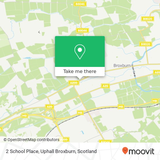 2 School Place, Uphall Broxburn map