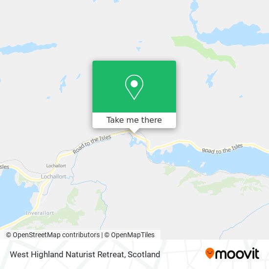 West Highland Naturist Retreat map