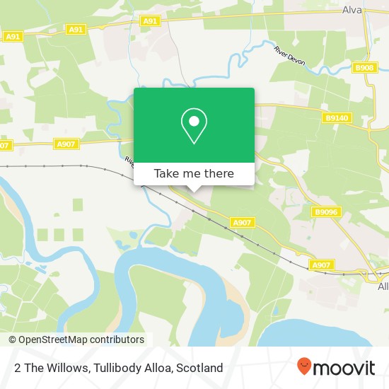 2 The Willows, Tullibody Alloa map