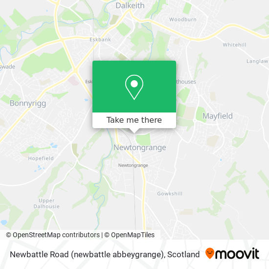 Newbattle Road (newbattle abbeygrange) map