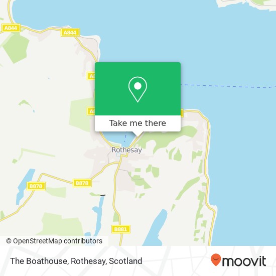 The Boathouse, Rothesay map