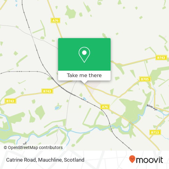 Catrine Road, Mauchline map