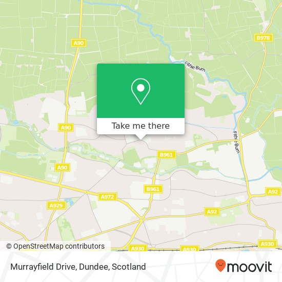 Murrayfield Drive, Dundee map