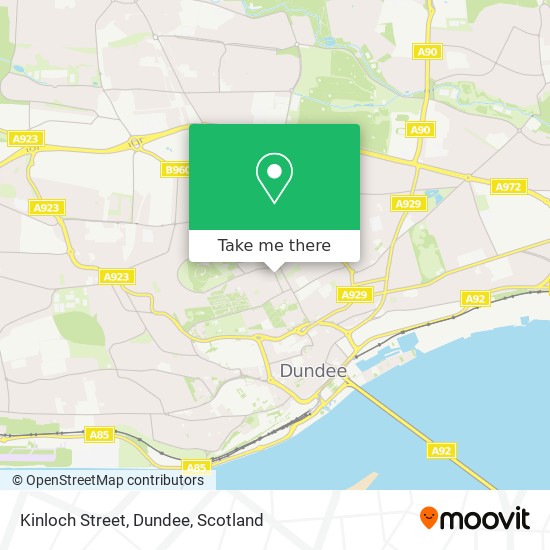 Kinloch Street, Dundee map