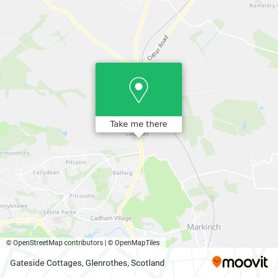 Gateside Cottages, Glenrothes map