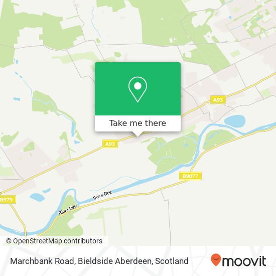 Marchbank Road, Bieldside Aberdeen map